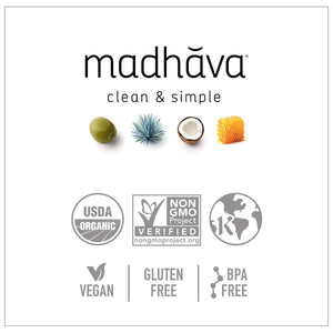 Madhava Organic 100% Blue Amber Agave Sweetener Sugar Substitute, Shelf-Stable 46oz Bottle — grocery product, view 3