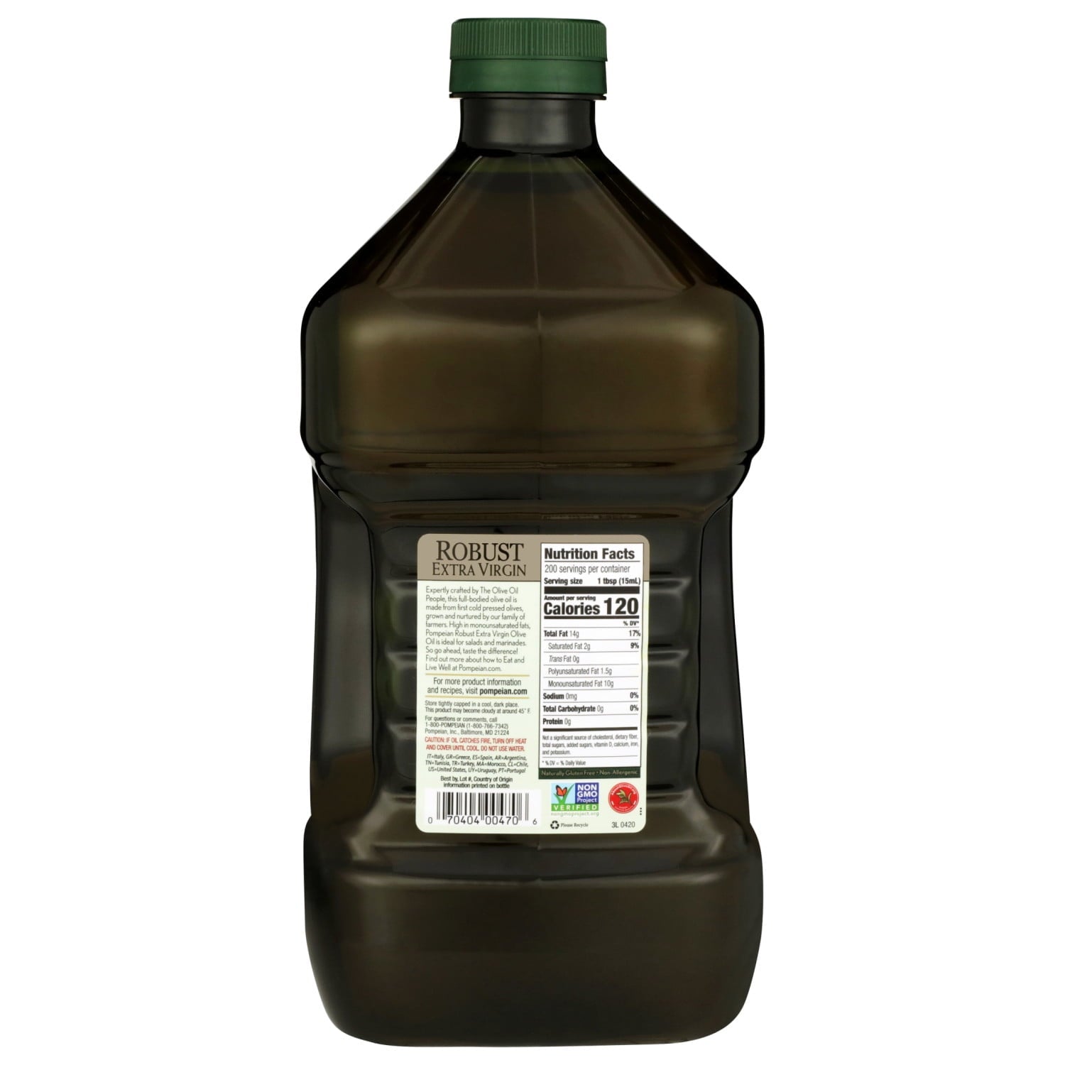 Pompeian Robust Extra Virgin Olive Oil - 101 fl oz — grocery product, view 8