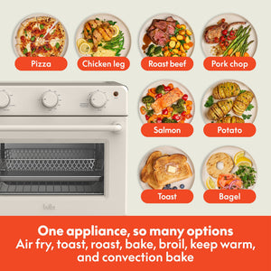 bella 6-Slice Air Fry Toaster Oven with 7 Preset Cooking Options and EverGood™ Nonstick Coated Trays - image 5 of 6
