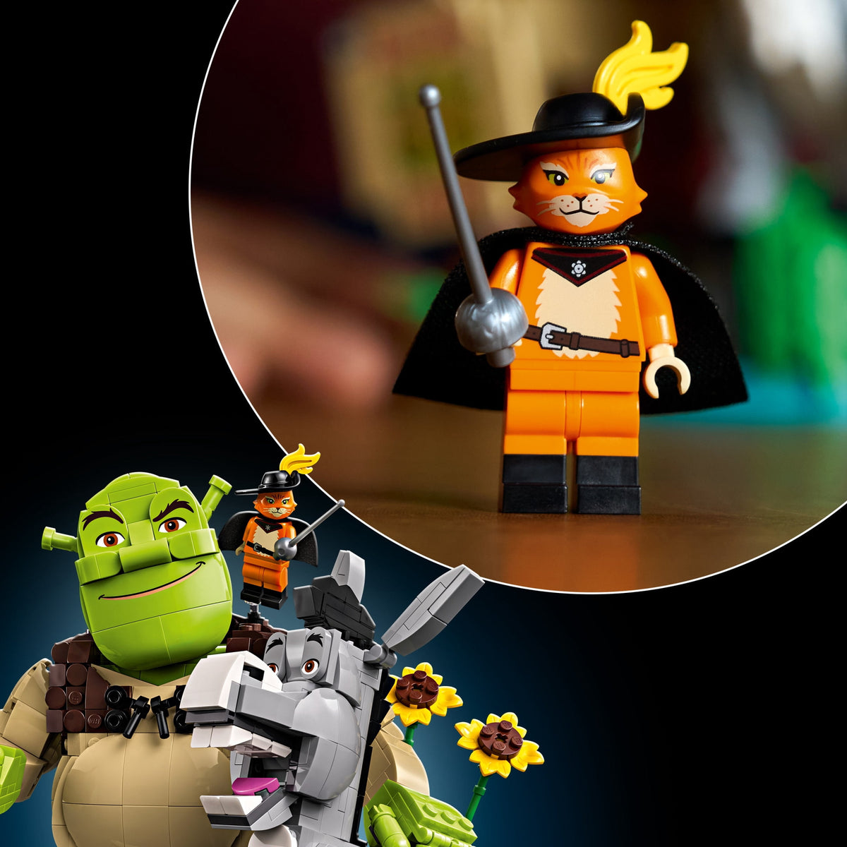 LEGO Shrek: Shrek, Donkey & Puss in Boots - Building Set for Adults, Ages 18+ - Movie Memorabilia - image 6 of 6
