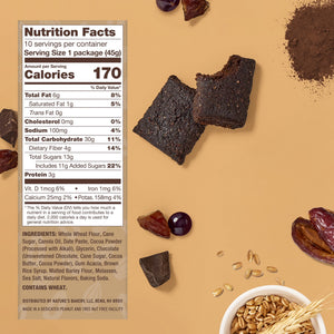 Nature's Bakery Double Chocolate Brownie, 10 Count, 1.59 oz Twin packs — grocery product, view 4