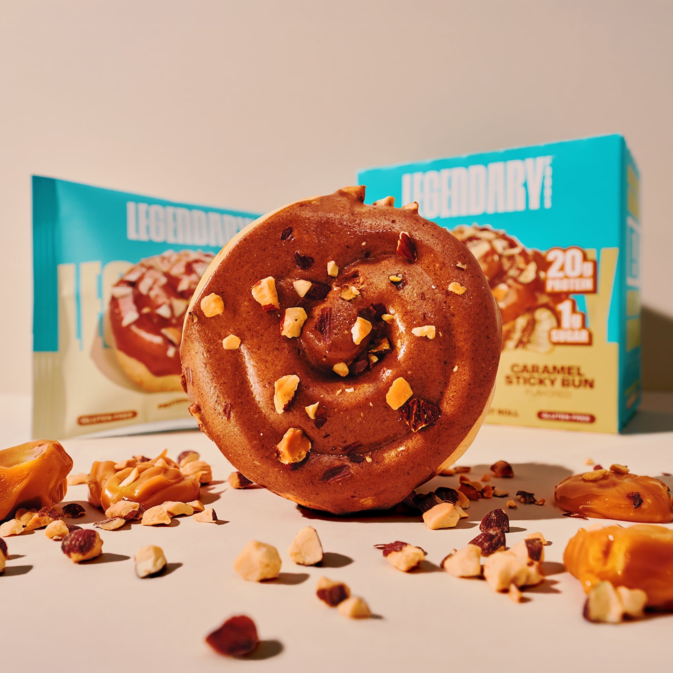 Legendary Foods-Protein Sweet Roll-Caramel Sticky Bun 9.2oz/ 4ct — grocery product, view 4