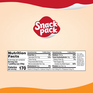 (4 pack) Snack Pack Super Size Butterscotch Pudding, 5.5 oz Pudding Cups, 6 Count — grocery product, view 8