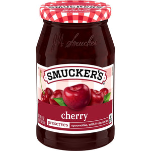 (4 pack) Smucker’s Cherry Preserves, 12 oz Jar — grocery product, view 2