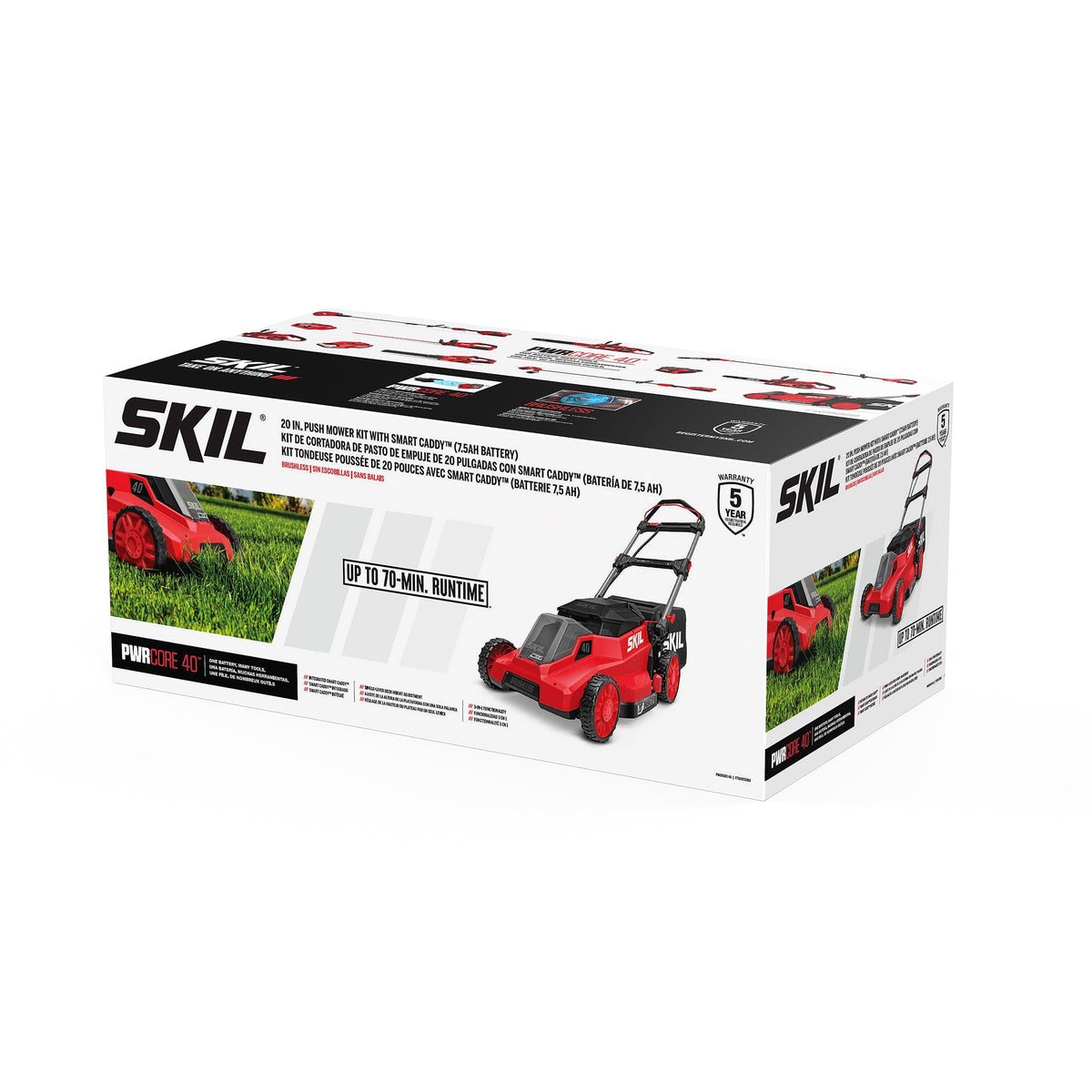 SKIL PWR CORE 40V Brushless 20-Inch Push Mower Kit with Smart Caddy - image 2 of 6