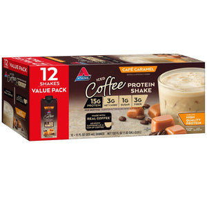 Atkins Café Caramel Iced Coffee Flavor High Protein Shake, 15g of Protein, 1g Sugar — coffee and drinks product, view 2