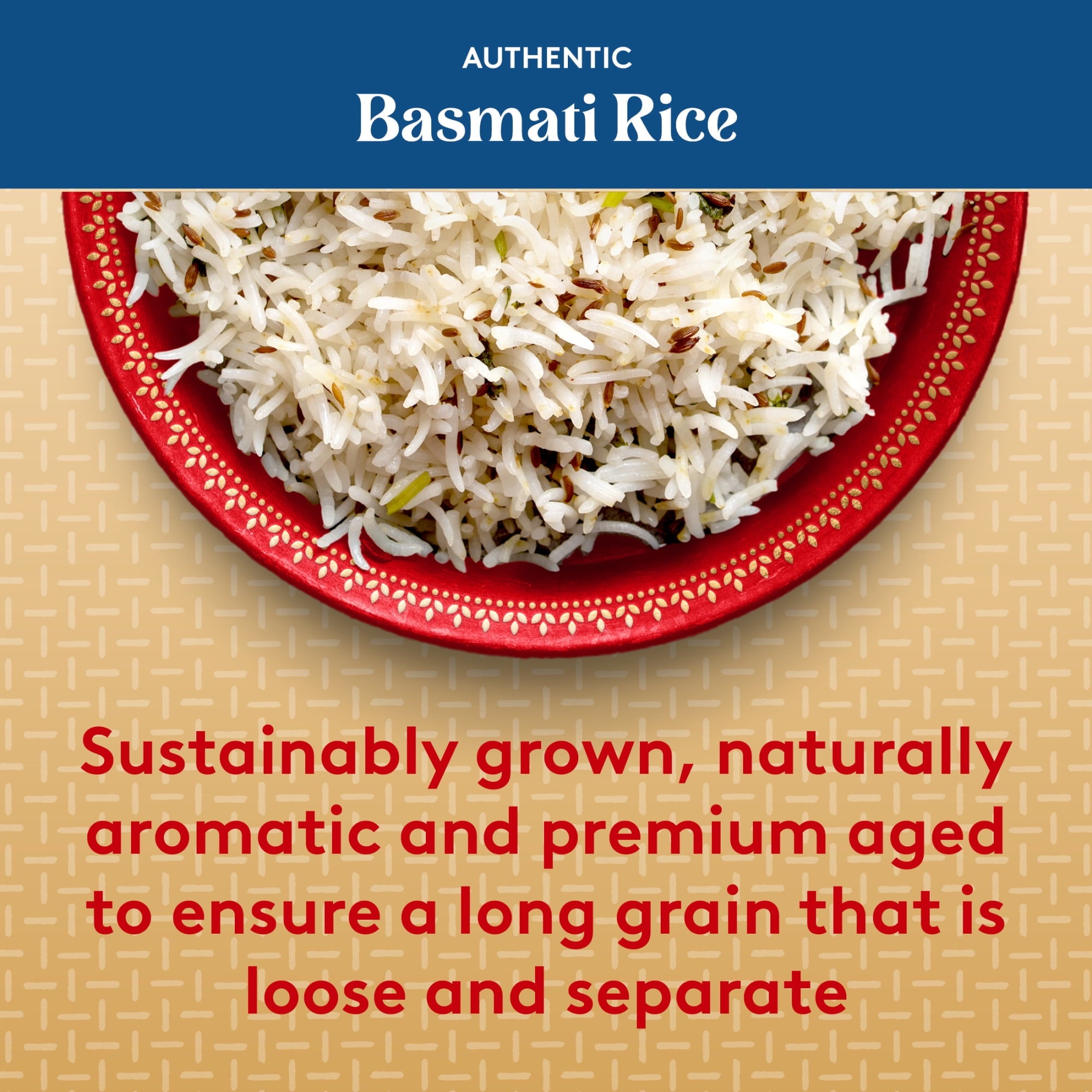 Authentic Royal Naturally Aged Indian White Basmati Rice, Long-Grain, Gluten-free - 20 lb. Bag — grocery product, view 4