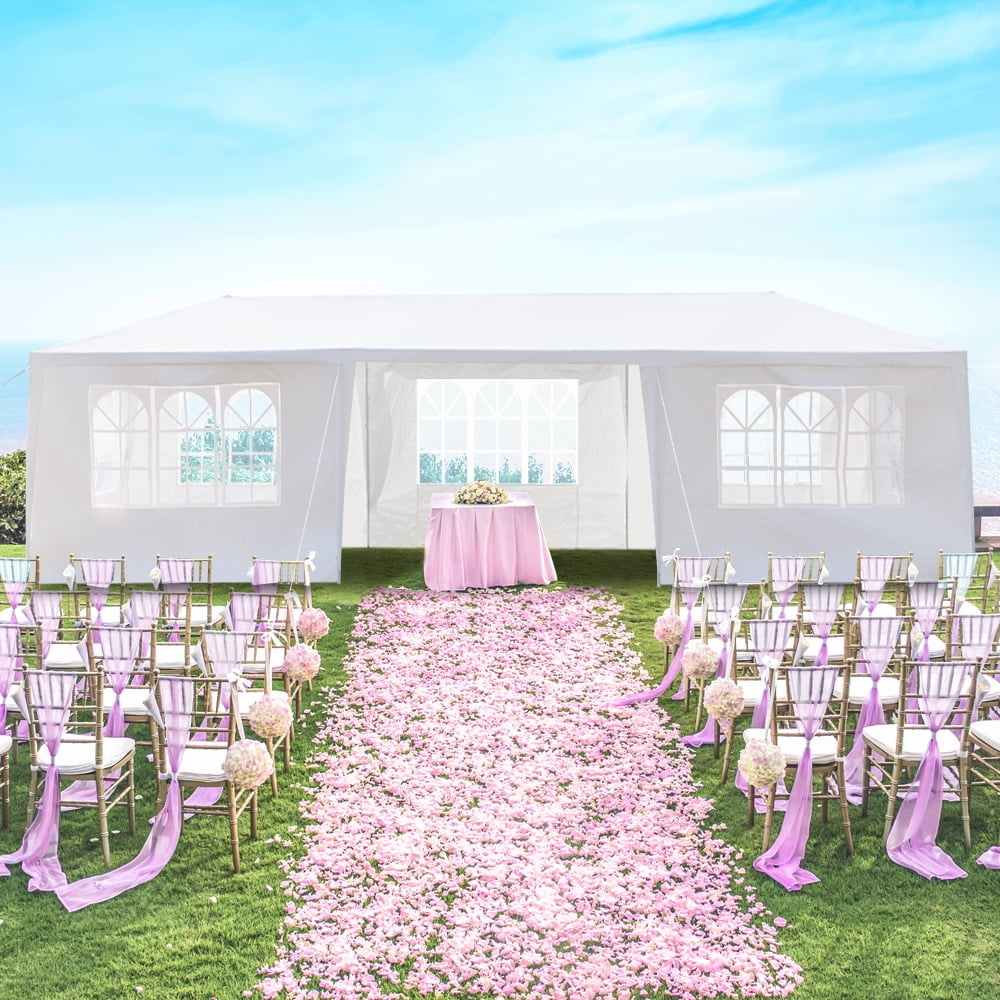 3 x 9M 7-Sided Iron PE Cloth Spiral Pipe Pergola