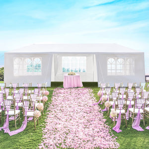3 x 9M 7-Sided Iron PE Cloth Spiral Pipe Pergola