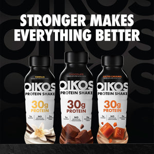 Oikos Protein Shake, Shelf Stable, Chocolate, 30g Protein, 12 fl oz, 12 Count Bottles — sports nutrition product, view 7