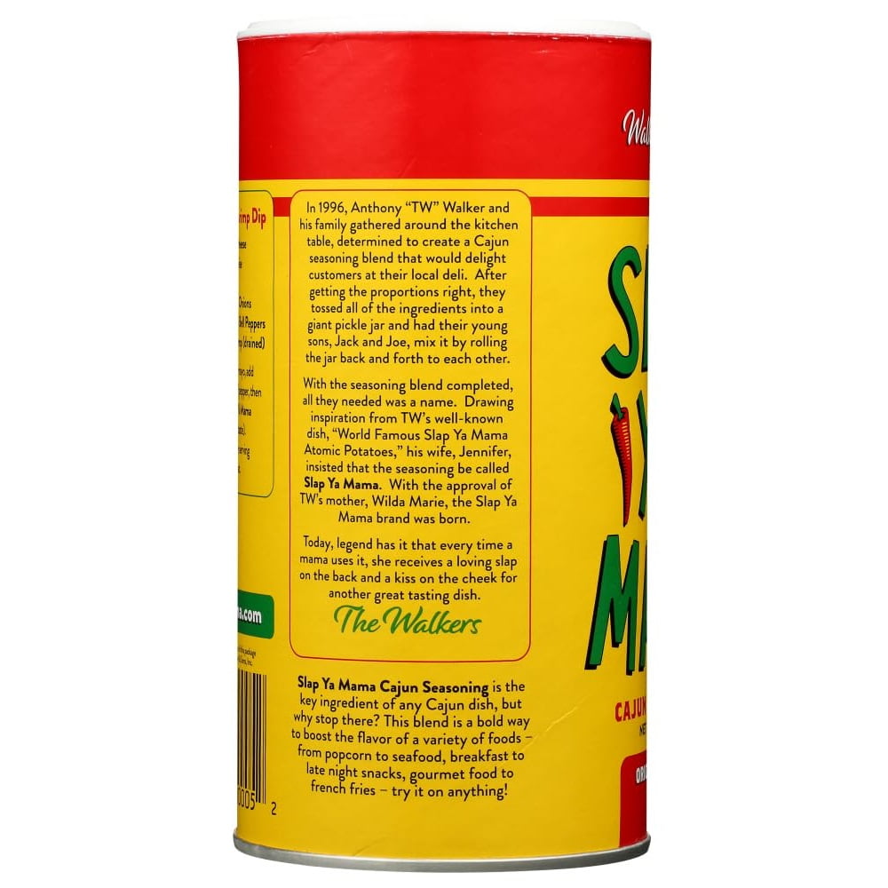 Slap Ya Mama Cajun Seasoning by Walker & Sons, Original Blend, 16 oz Canister – Certified Cajun — grocery product, view 8