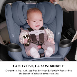 Evenflo Revolve360 Extend All-in-One Rotating Car Seat with Green & Gentle Fabric (Agate) - image 6 of 6