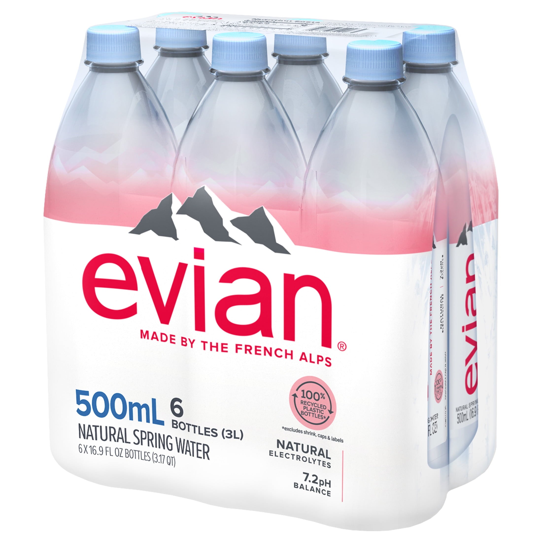 evian Natural Spring Water, 16.9 fl oz, 6 Pack Bottles — coffee and drinks product, view 13