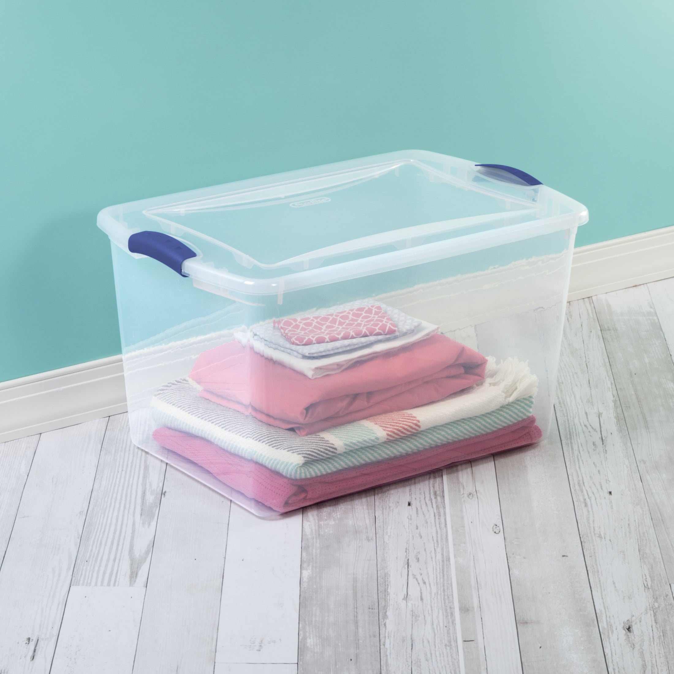 (2 pack) Sterilite 66 Quart Large Latching Storage Bin — home and garden product, view 6