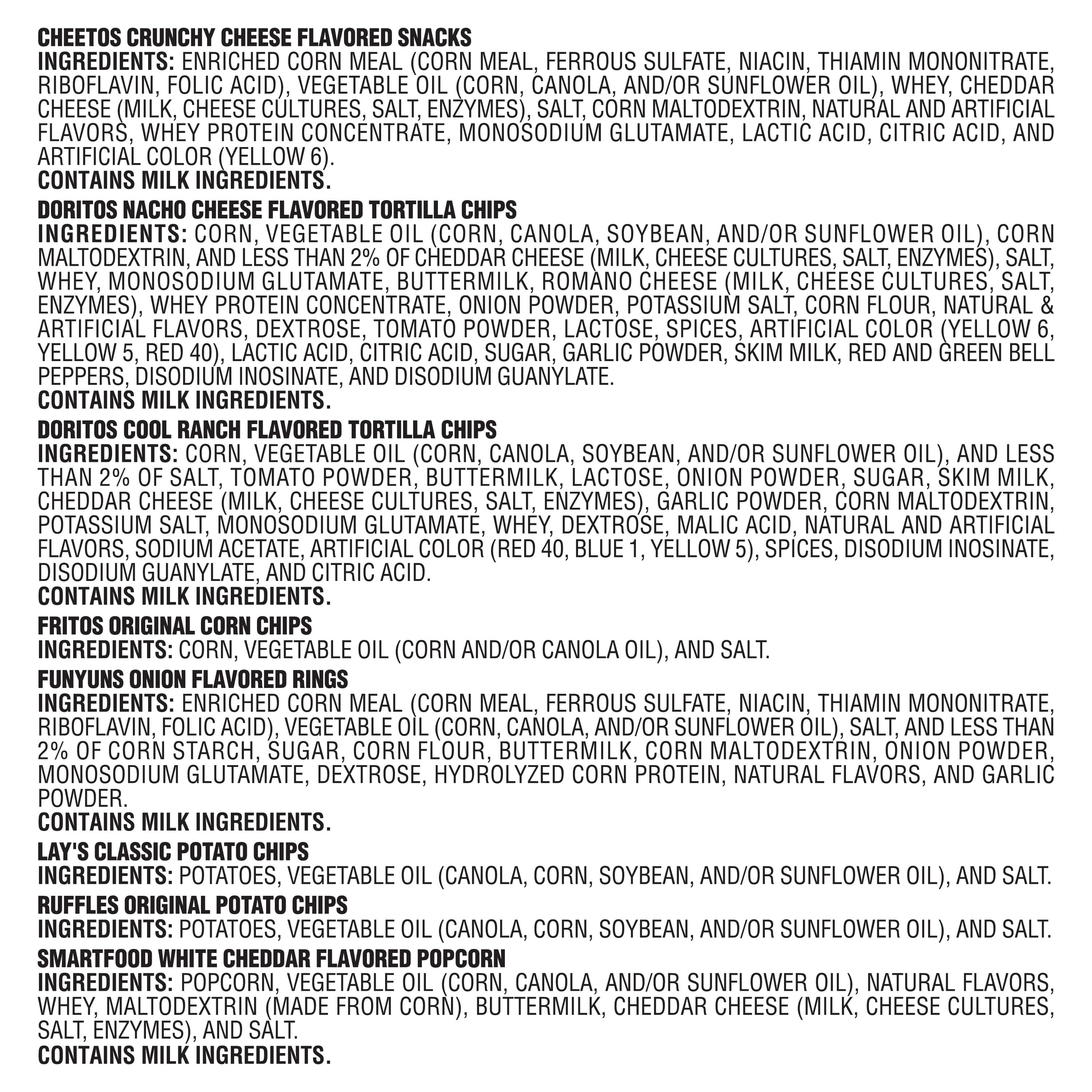 Frito Lay Classic Mix Chips Variety pack, Mega Size, 1 oz, 42 Count — grocery product, view 6