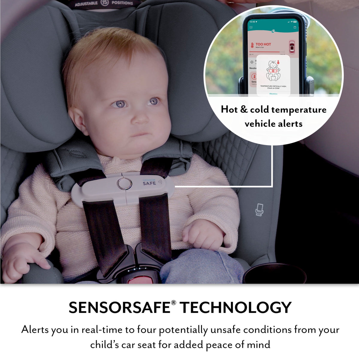 Evenflo Revolve360 Slim 2-in-1 Rotating Car Seat with Green & Gentle Fabric (Quartz) - image 5 of 6