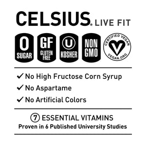 CELSIUS Fizz Free Peach Mango Green Tea, Functional Energy Drink 12 fl oz (Pack of 12) — coffee and drinks product, view 5