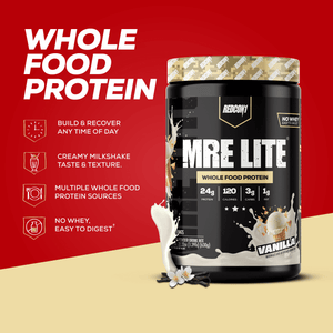 REDCON1 MRE Lite Whole Food Protein Powder, Vanilla Milkshake — sports nutrition product, view 3