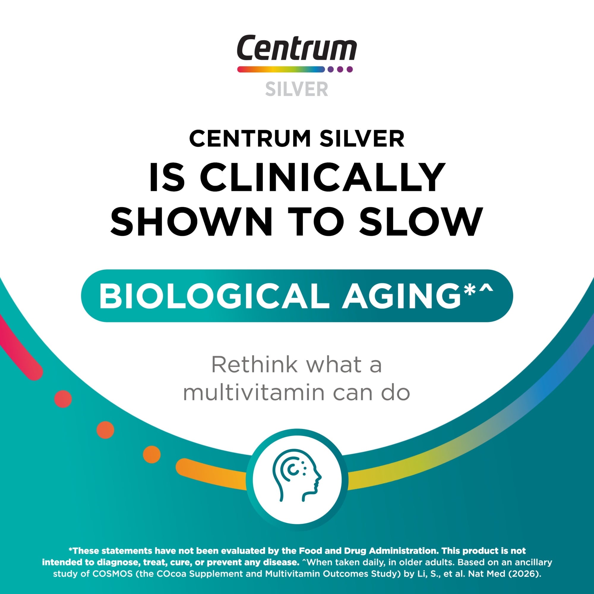 Centrum Silver Mens 50 Plus Multivitamin With Vitamin B & D3, 100 Count — supplement pack, view 4
