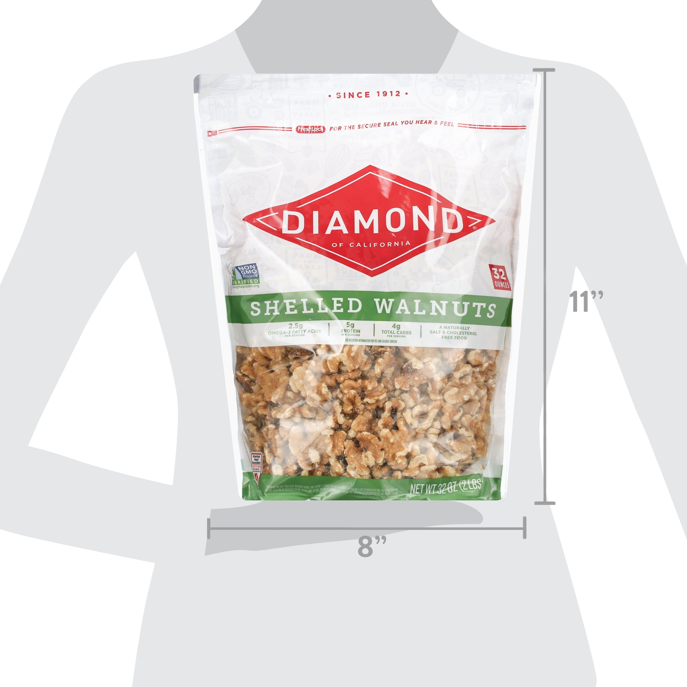 Diamond Shelled Walnuts 32 oz — grocery product, view 9