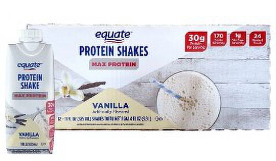 Equate Max Protein Nutrition Shake, Vanilla Flavored, 12 Pack (11 fl oz) — sports nutrition product, view 4