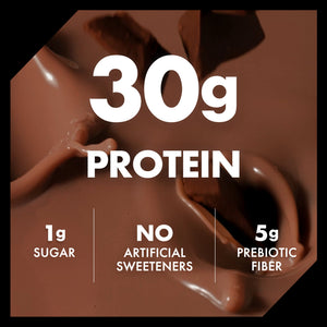Oikos Protein Shake, Shelf Stable, Chocolate, 30g Protein, 12 fl oz, 12 Count Bottles — sports nutrition product, view 3