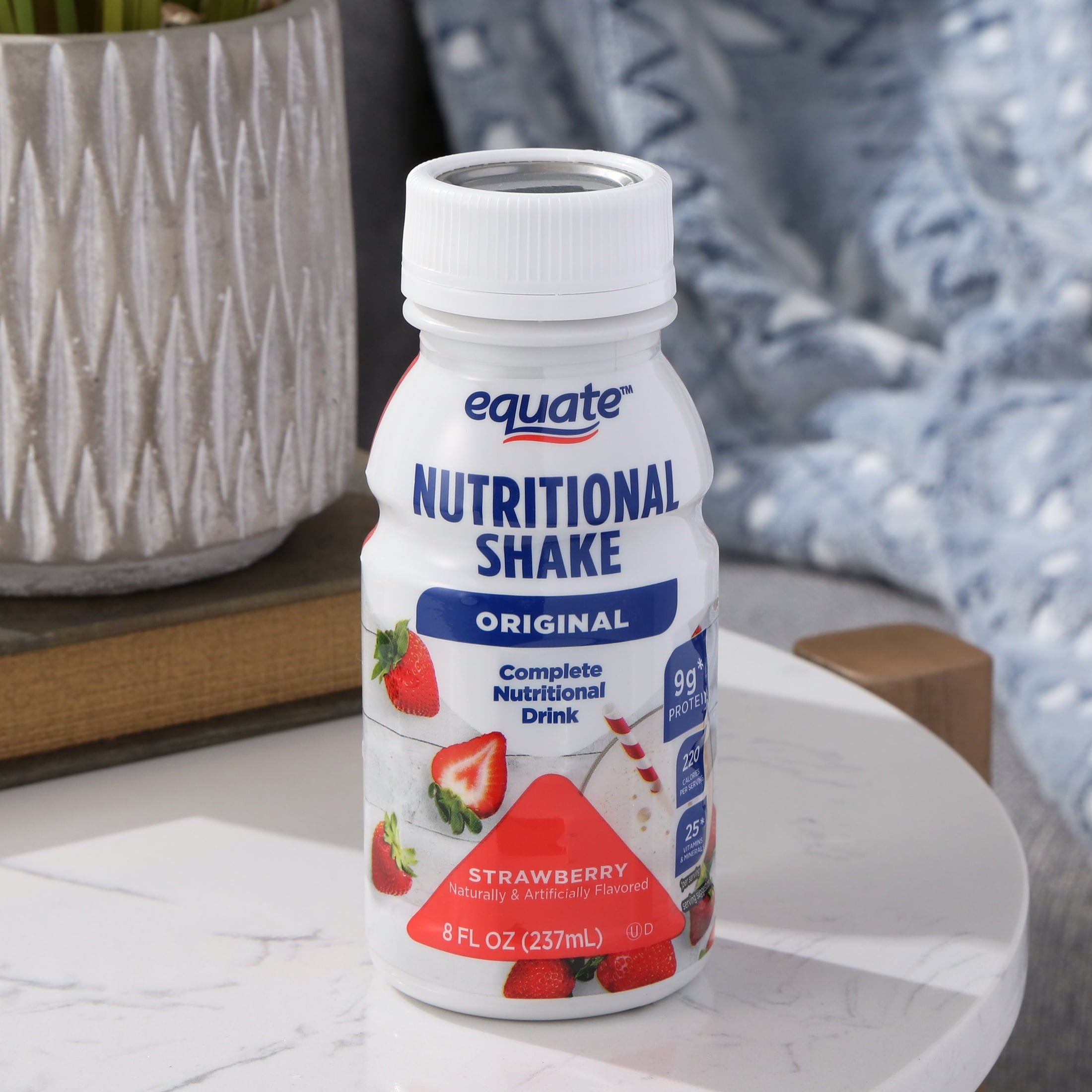 Equate Original Nutritional Shake, Strawberry, 8 fl oz, 24 Count — sports nutrition product, view 2
