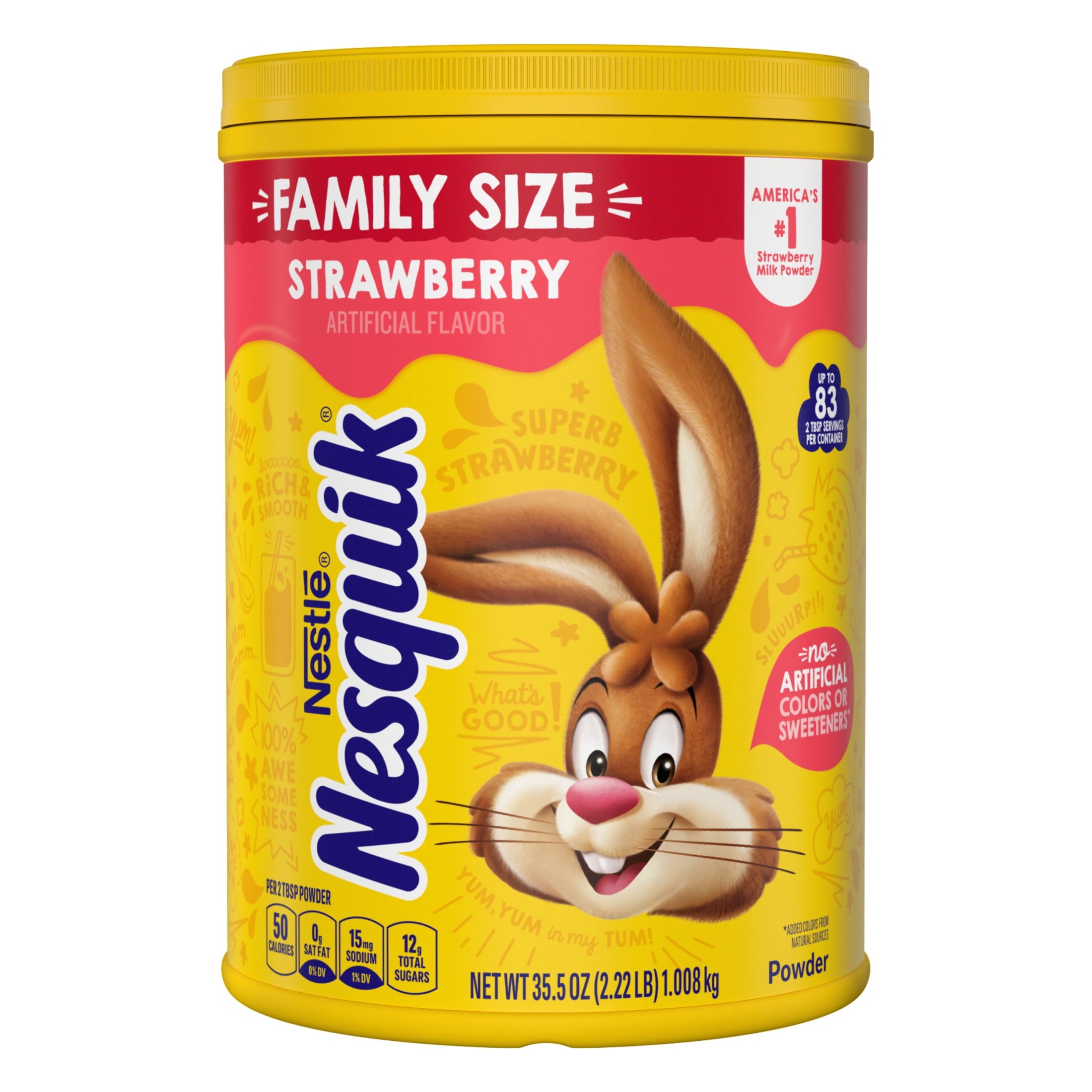 Nestle Nesquik Strawberry Flavor Powder Drink Mix, 35.5 oz — coffee and drinks product, view 9