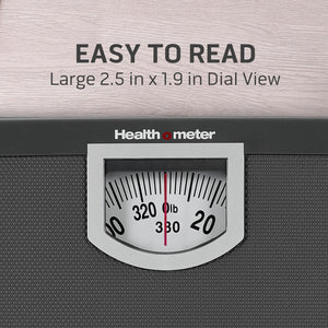Health o meter Compact Dial Bathroom Scale, 330 lb. Capacity — health and personal care product, view 3