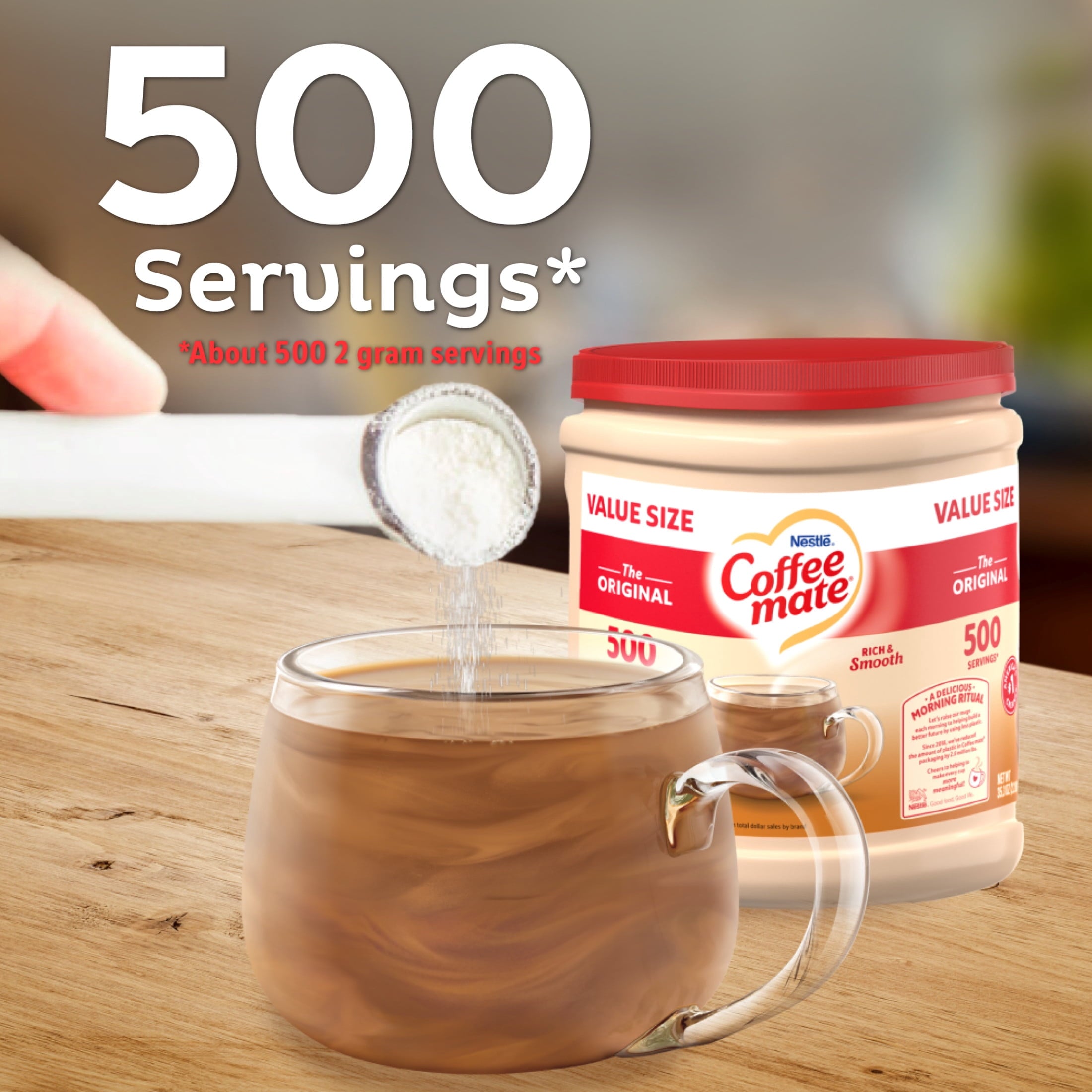 (6 pack) NESTLE COFFEE MATE Powder Original (6x35.3oz) Bottles — coffee and drinks product, view 4