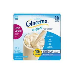 Glucerna Original Diabetic Protein Shake, Homemade Vanilla, 8 fl oz Bottle, 16 Count — sports nutrition product, view 15