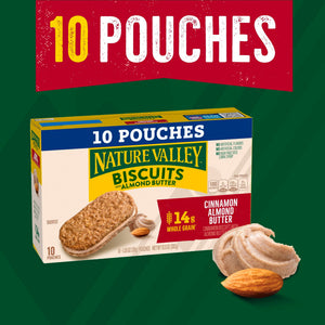 Nature Valley Biscuit Sandwiches, Cinnamon Almond Butter, 10 Bars, 13.5 oz — grocery product, view 2