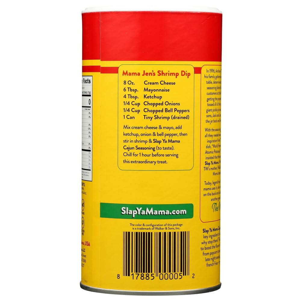 Slap Ya Mama Cajun Seasoning by Walker & Sons, Original Blend, 16 oz Canister – Certified Cajun — grocery product, view 9