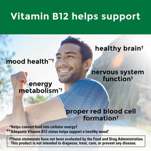 Nature Made Vitamin B12 Sublingual 1000 mcg Sugar Free Fast Dissolve Tablets, 60 Count — supplement pack, view 4