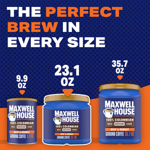 Maxwell House 100% Colombian Ground Coffee, 23.1 oz Canister — coffee and drinks product, view 5