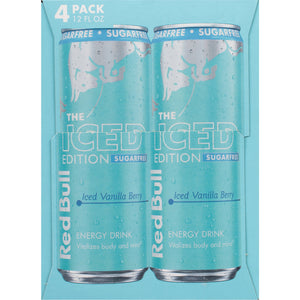 Red Bull Iced Edition Sugarfree Energy Drink, Iced Vanilla Berry, 12 fl. oz. — coffee and drinks product, view 15