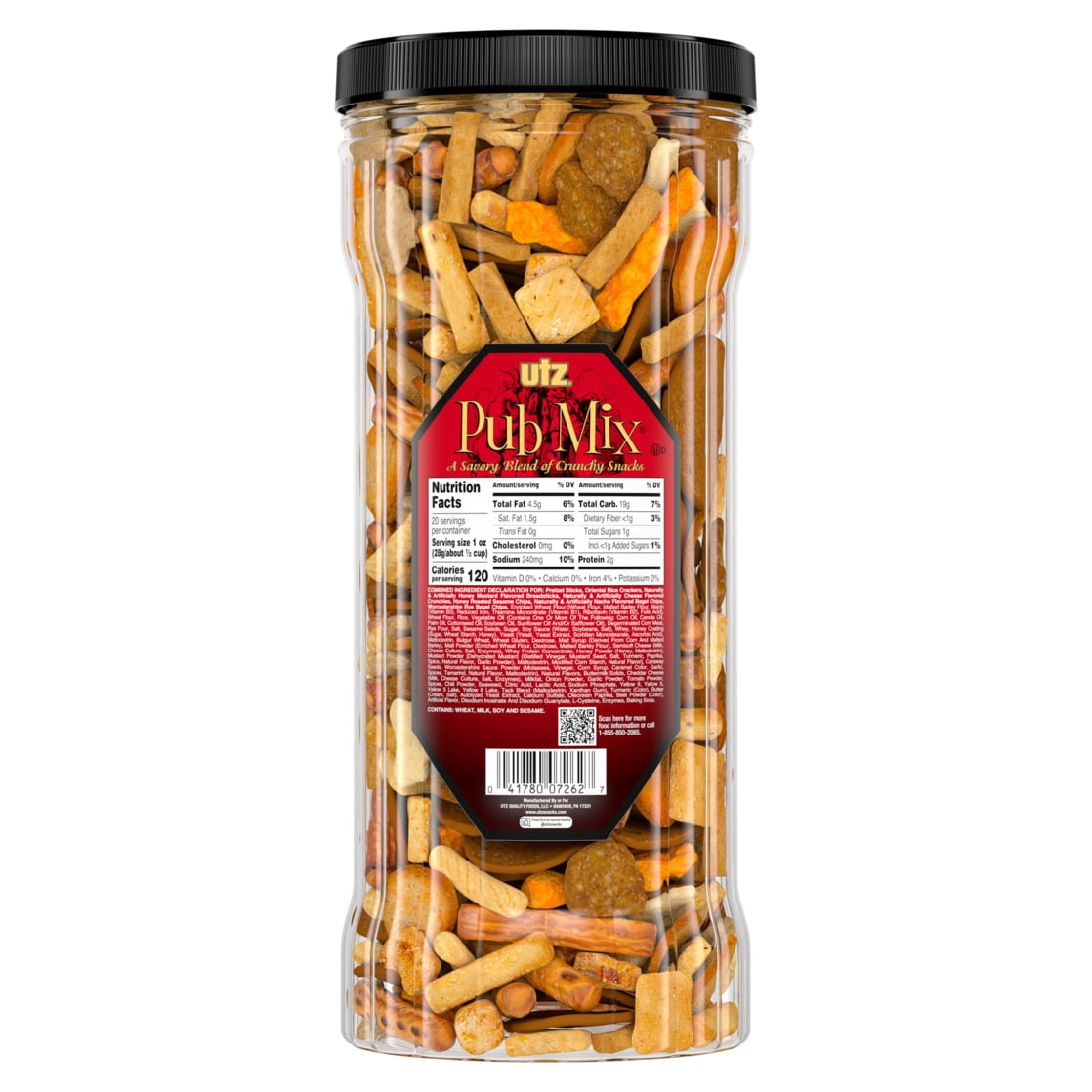 Utz Pub Mix, 20 oz Barrel — grocery product, view 6