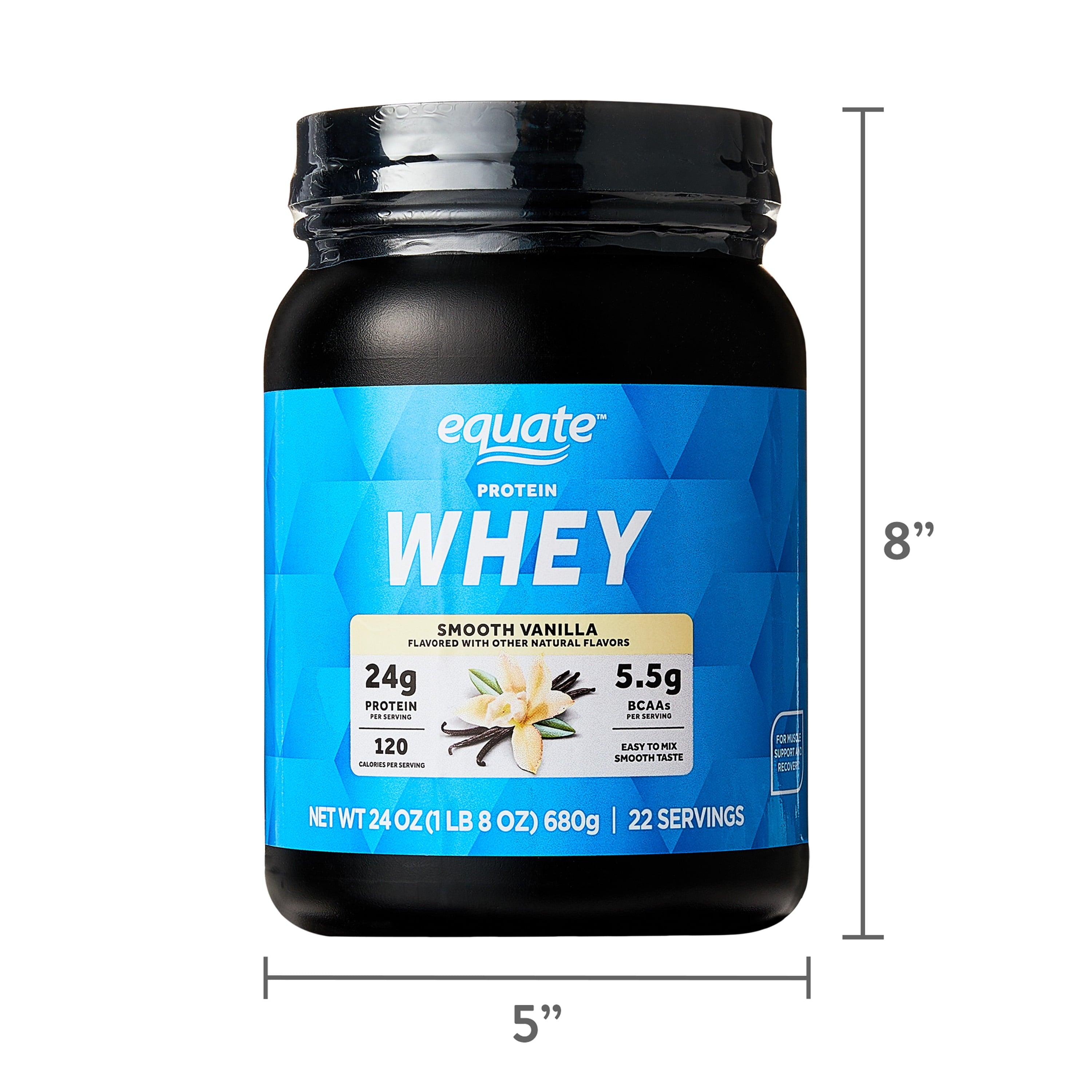 Equate Whey Protein Powder, Smooth Vanilla, 24 oz — sports nutrition product, view 8