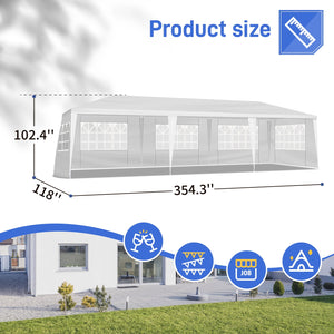 3 x 9M 7-Sided Iron PE Cloth Spiral Pipe Pergola - image 6 of 6