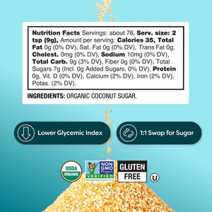 BetterBody Foods Organic Coconut Sugar, 24 oz — grocery product, view 3