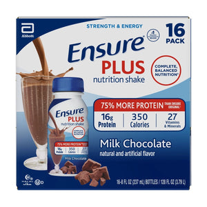 Ensure Plus Meal Replacement Nutrition Shake, Milk Chocolate, 16g Protein, 8 fl oz — sports nutrition product, view 12