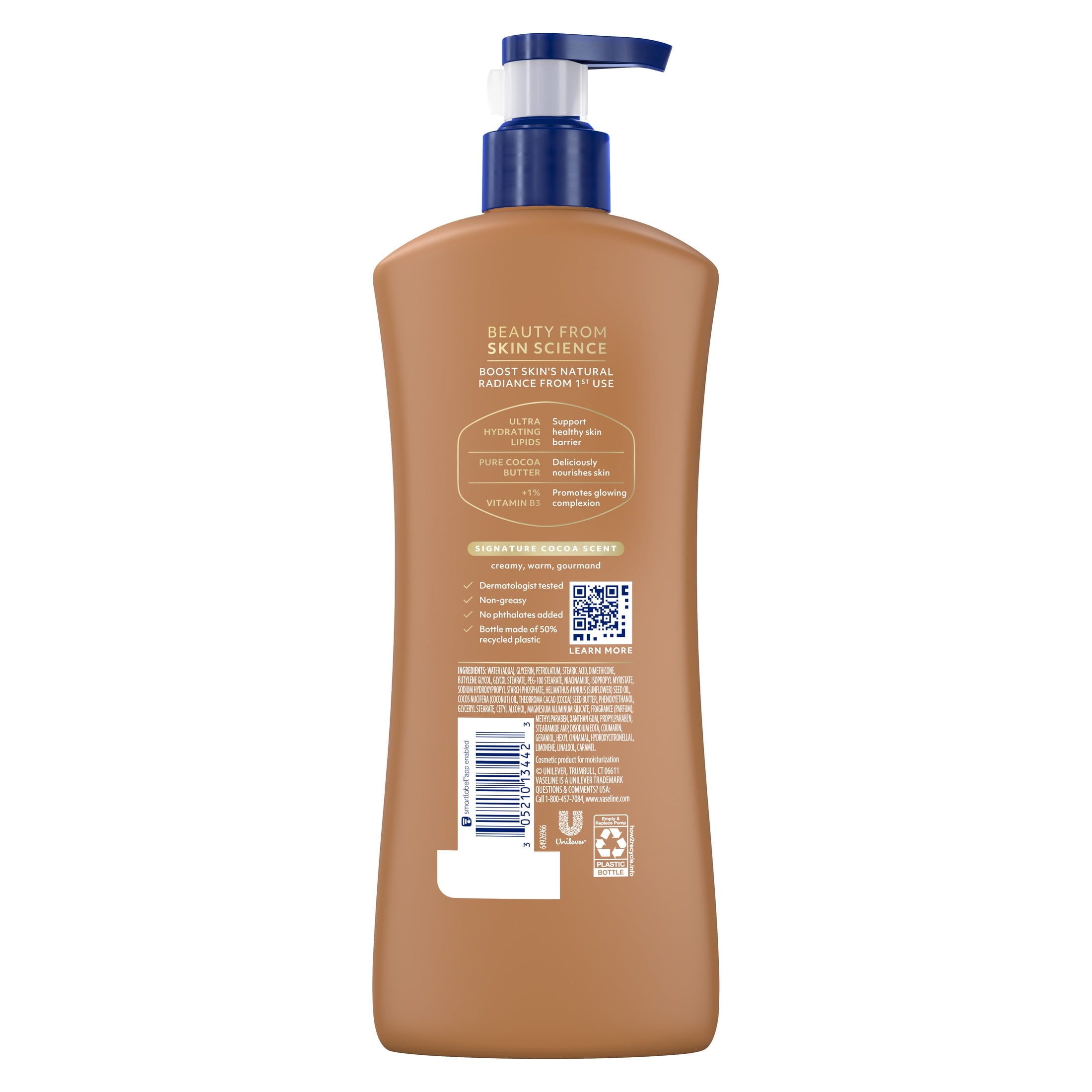 Vaseline Cocoa Radiant Body Lotion Cocoa for Dry Skin Cocoa Radiant Lotion Made — health and personal care product, view 14