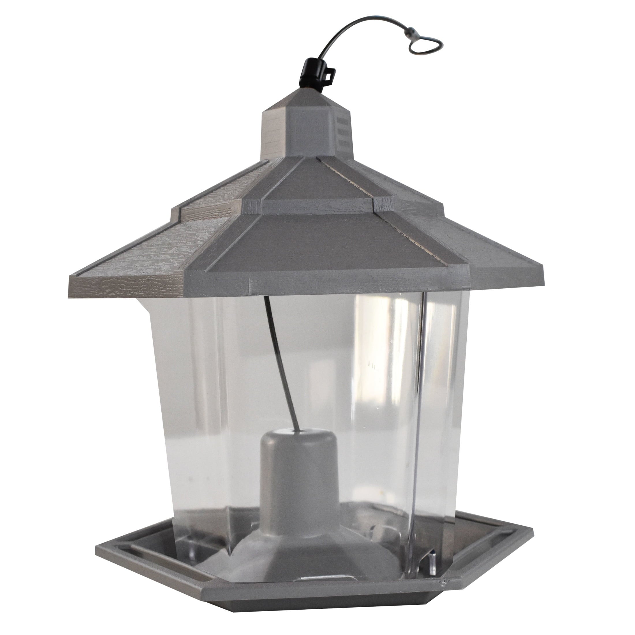 Pennington Earth Smart, Gray Plastic, Hopper Wild Bird Feeder, 2.5 lb. Capacity — home and garden product, view 11