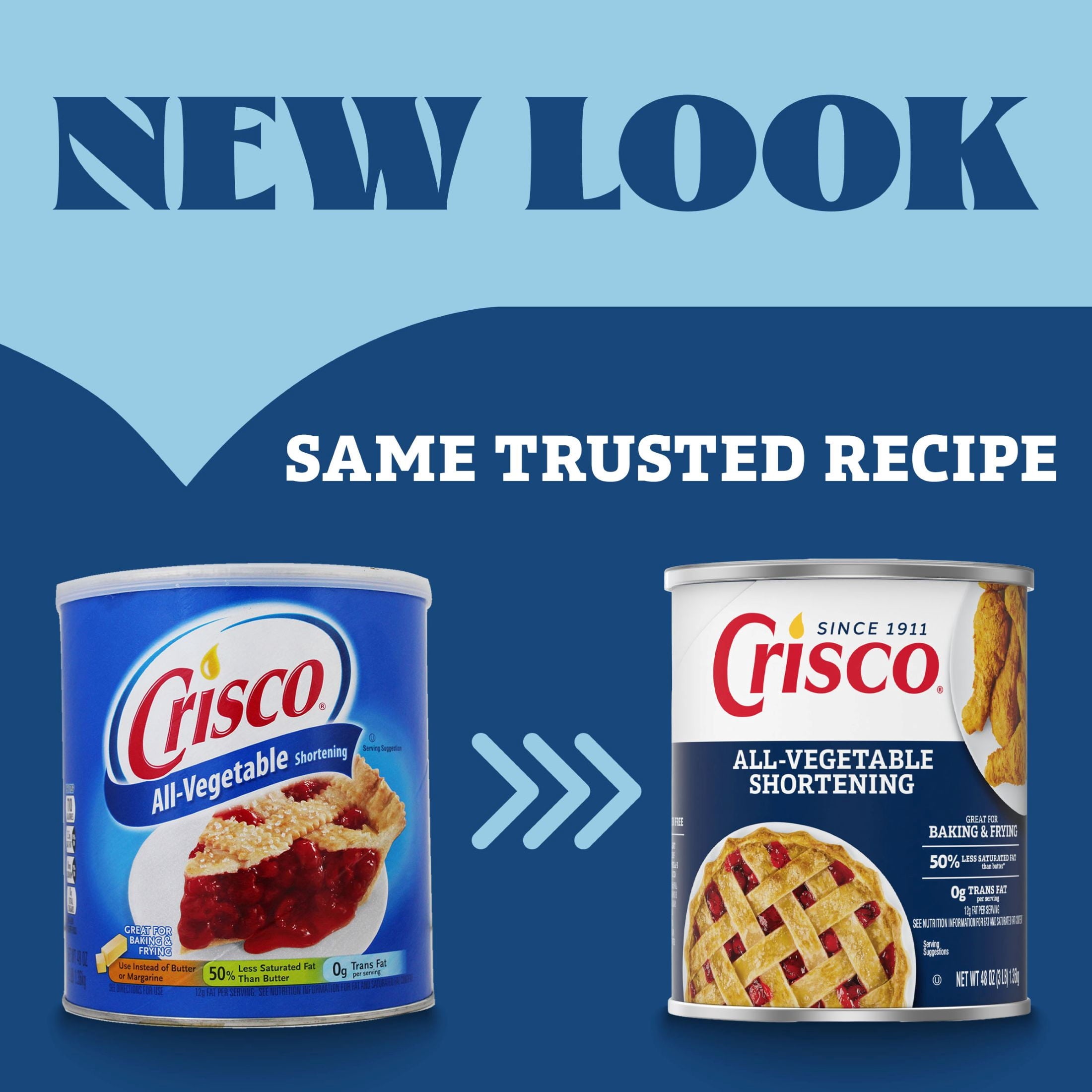 Crisco All-Vegetable Shortening, Gluten Free Shortening, 48 oz Resealable Can — grocery product, view 5