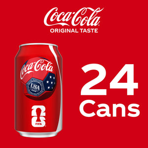 Coca-Cola Soda Pop Cans, 12 fl oz, 24 Pack — coffee and drinks product, view 3