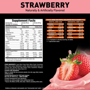 Body Fortress Super Advanced 100% Premium Whey Protein Powder, Strawberry, 60g Protein — sports nutrition product, view 3