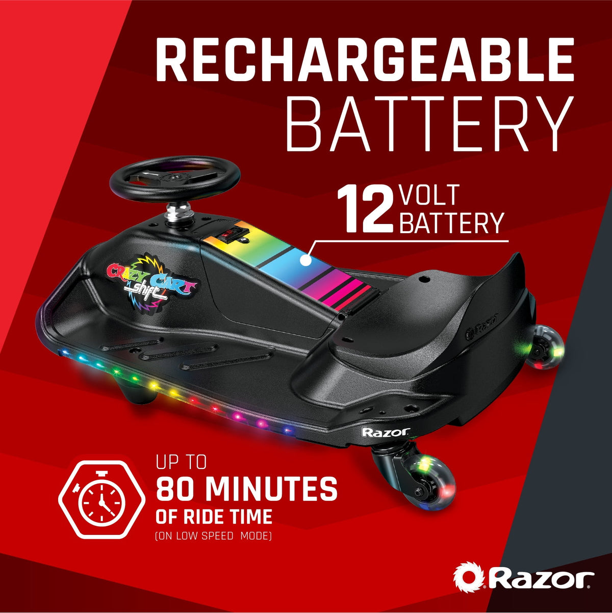 Crazy Cart Shift Lightshow by Razor - image 4 of 6