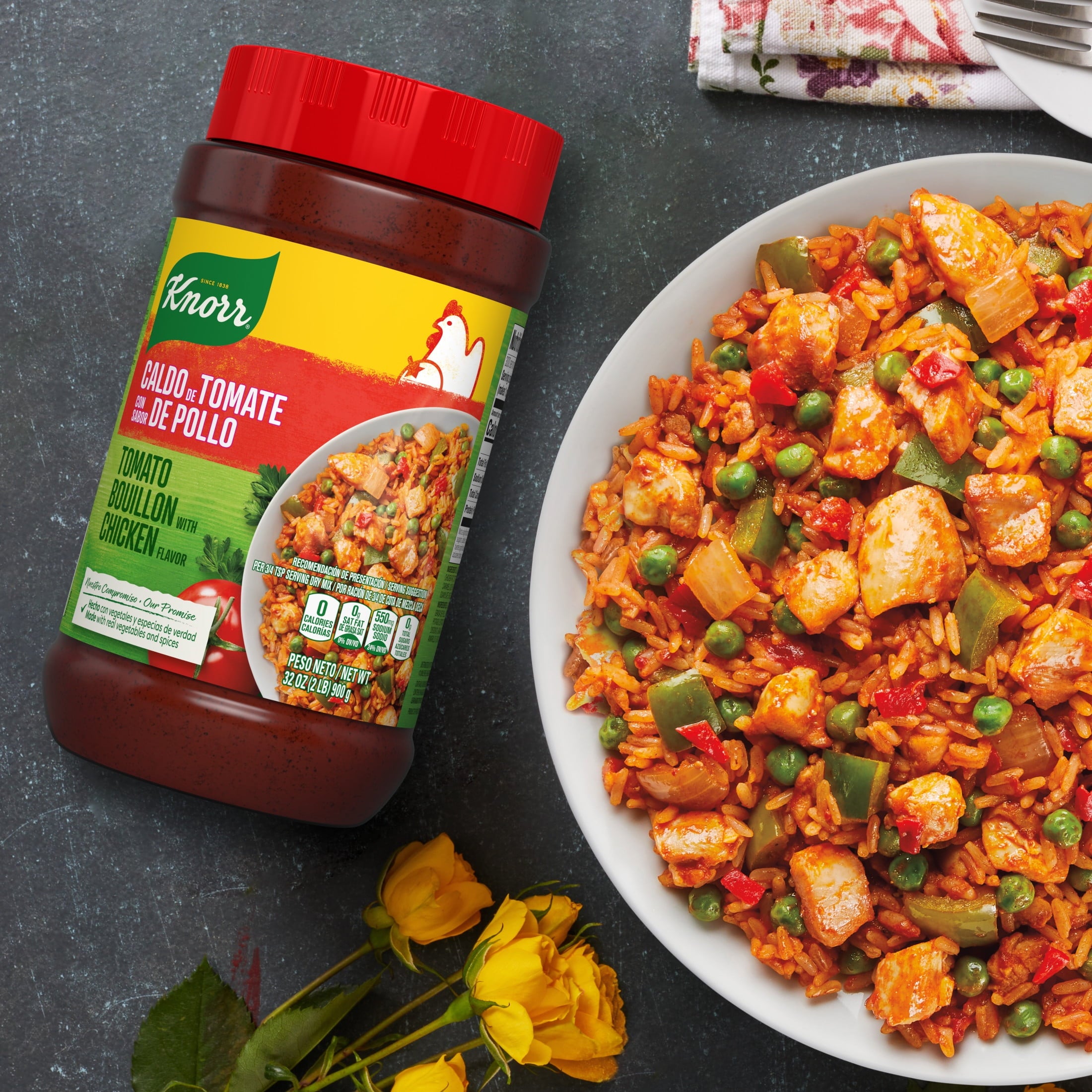 Knorr Granulated Tomato with Chicken Flavor Bouillon Powder, 32 Oz Jar — grocery product, view 4