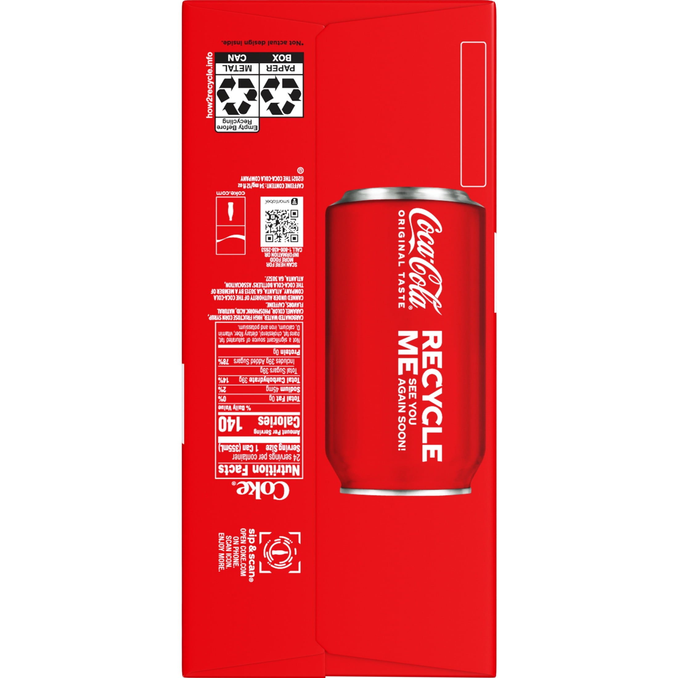 Coca-Cola Soda Pop Cans, 12 fl oz, 24 Pack — coffee and drinks product, view 16