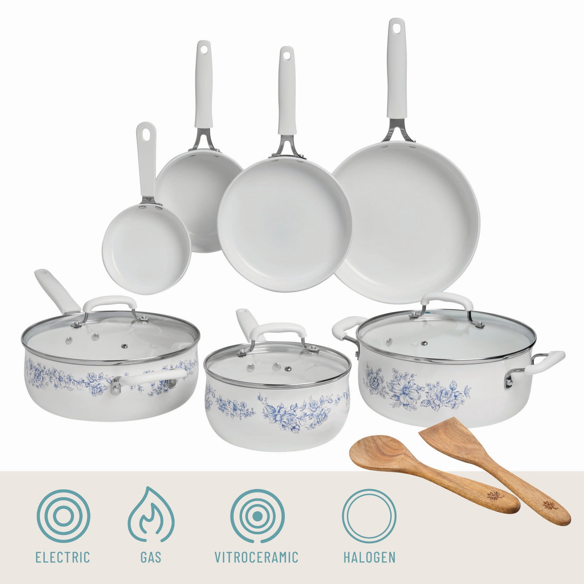 The Pioneer Woman 12-Piece Classic Aluminum Cookware Set - image 6 of 6